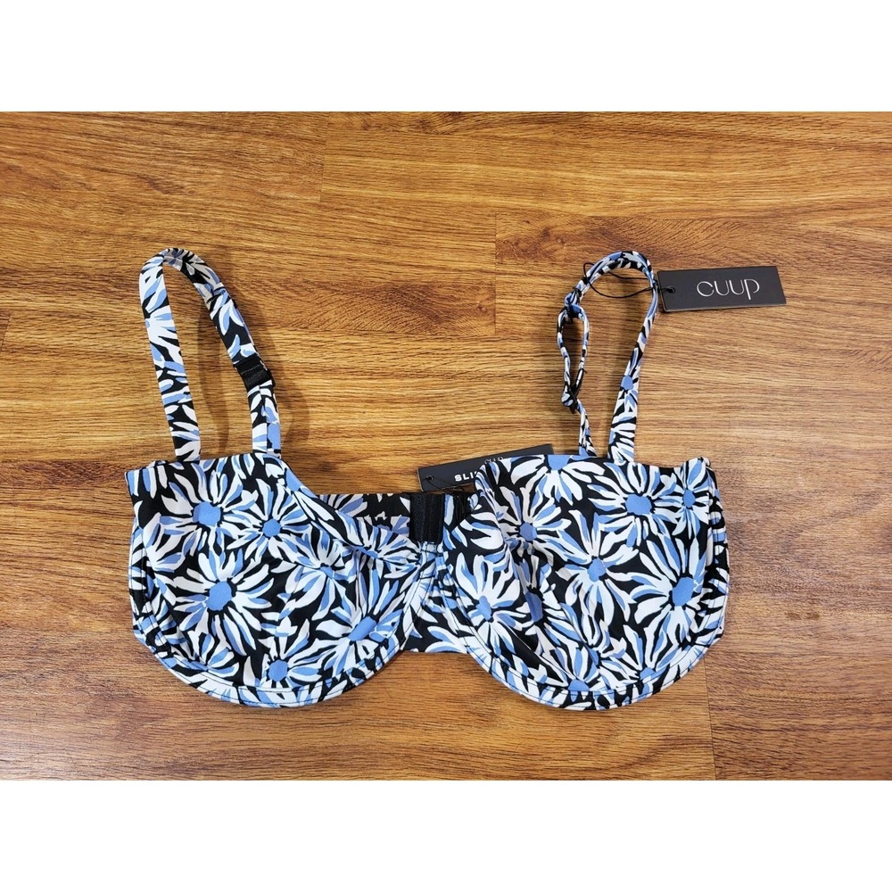 Cuup Floral The Balconette  Bikini To Size 16 32H-34G